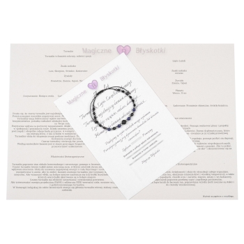 Bransoletka czarny TURMALIN Lapis Lazuli HEMATYT ochrona i szczęście